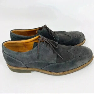 ECCO Findlay Blue Suede Wingtip Shoes